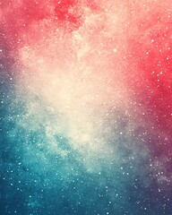Fototapeta premium Gradient texture, soft speckles blending from pink to teal, smooth abstract design