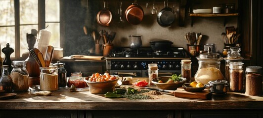 Rustic Kitchen: A Culinary Still Life