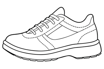 sketch line art, shoes icon, boots icon line art vector. EPS File