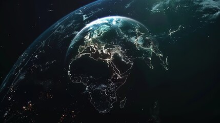 The_glowing_Earth_background_universe