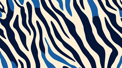 Blue and white zebra stripes a simple vector graphics