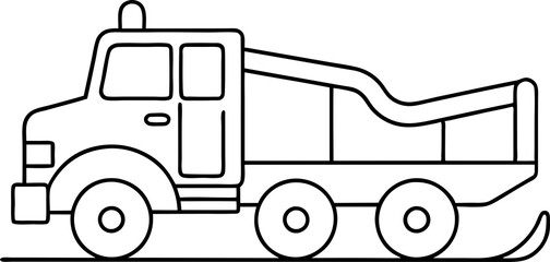 truck isolated on white