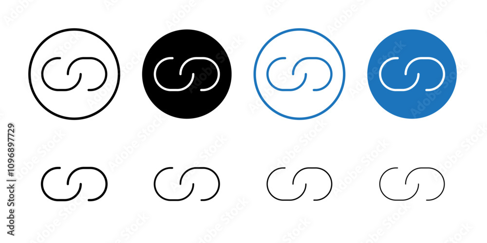 Aufkleber Link icon vector for web and mobile app. Hyperlink chain sign and symbol
