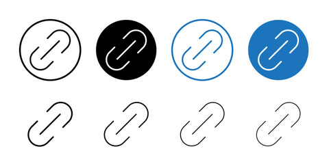 Link vector icon set collection. Link Outline flat Icon.