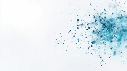 Obraz premium Minimalist abstract blue art design with splattered texture for creative inspiration
