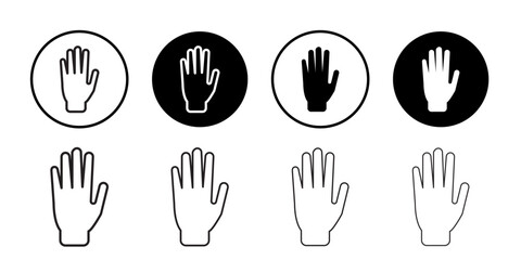 Fototapeta premium Stop icon vector for web and mobile app. stop road sign. hand stop sign and symbol. Do not enter stop red sign with hand
