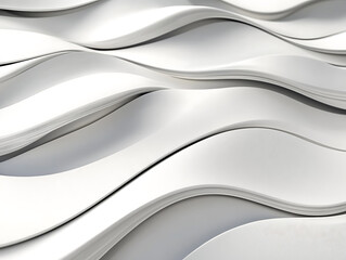 Obraz premium Curve wave shape pattern on light white gray color tone illustration wallpaper background