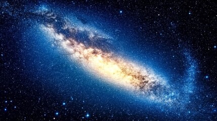 Fototapeta premium Celestial beauty: breathtaking night sky and starry galaxy