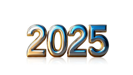 Transparent PNG image of the number 2025