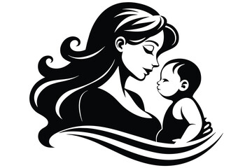 black and white mother with her baby mothe s day