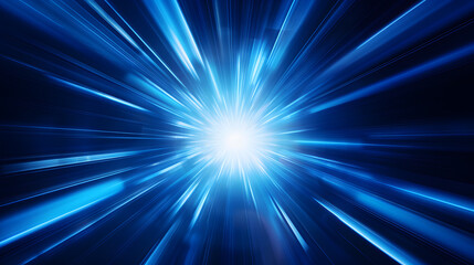 Radial blue light through the tunnel glowing in the darkness for print designs templates, Advertising materials, Email Newsletters, Header webs, e commerce signs retail shopping, advertisement busines