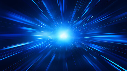 Radial blue light through the tunnel glowing in the darkness for print designs templates, Advertising materials, Email Newsletters, Header webs, e commerce signs retail shopping, advertisement busines