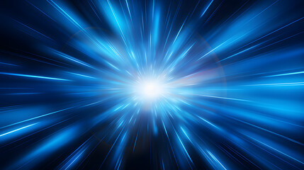 Radial blue light through the tunnel glowing in the darkness for print designs templates, Advertising materials, Email Newsletters, Header webs, e commerce signs retail shopping, advertisement busines