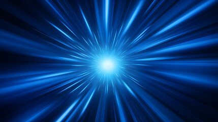 Fototapeta premium Radial blue light through the tunnel glowing in the darkness for print designs templates, Advertising materials, Email Newsletters, Header webs, e commerce signs retail shopping, advertisement busines