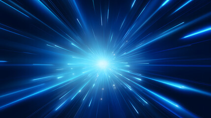 Fototapeta premium Radial blue light through the tunnel glowing in the darkness for print designs templates, Advertising materials, Email Newsletters, Header webs, e commerce signs retail shopping, advertisement busines