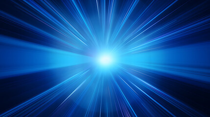 Naklejka premium Radial blue light through the tunnel glowing in the darkness for print designs templates, Advertising materials, Email Newsletters, Header webs, e commerce signs retail shopping, advertisement busines