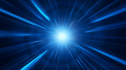 Obraz premium Radial blue light through the tunnel glowing in the darkness for print designs templates, Advertising materials, Email Newsletters, Header webs, e commerce signs retail shopping, advertisement busines