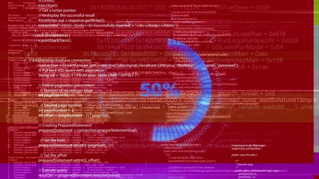 Computer code on digital screen glitches error VHS damage. Overlay design element. hacking malware attack threat on computer system concept. warning message, hacking in progress. fatal error glitch
