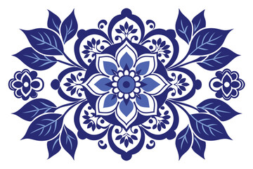 chinese blue and white porcelain style pattern sy