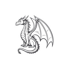 dragon vector art and illustration
