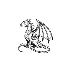 dragon vector art and illustration