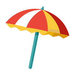 beach umbrella isolated clipart cartoon Illustration drawing