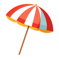 beach umbrella isolated clipart cartoon Illustration drawing