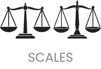 two scales vector art design