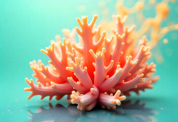 Vibrant Coral: A Close-Up of Marine Beauty