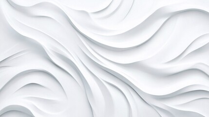 Fototapeta premium Abstract White Wave Background