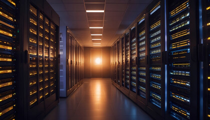 Fototapeta premium Science Digital Modern Data Technology AI Concept