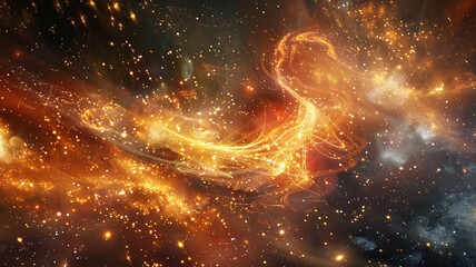 Obraz premium visualization of space