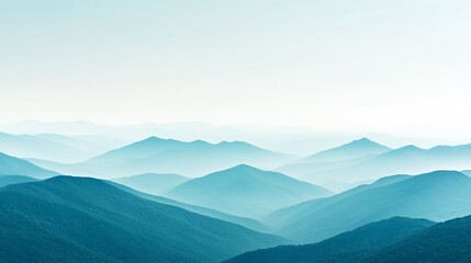 Obraz premium Misty Mountain Landscape