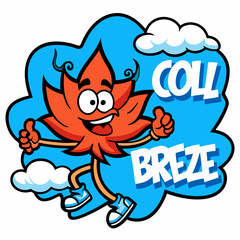 sticker design of cool