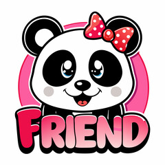 The sticker design of friend