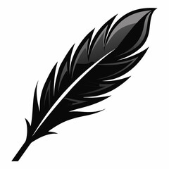 Obraz premium black feathers clipart cartoon Illustration drawing