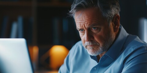 Intense Businessman with Deep Concern