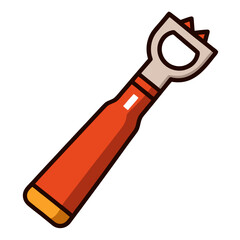 bottle opener clipart cartoon Illustration drawing