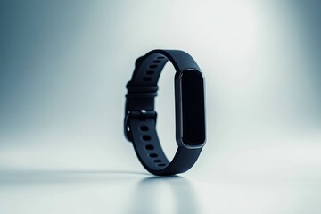 Sleek Black Fitness Tracker Closeup