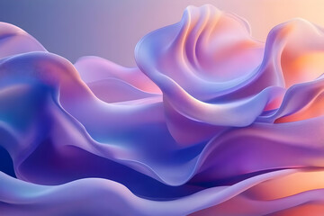 Obraz premium Abstract 3D Purple Wave Background