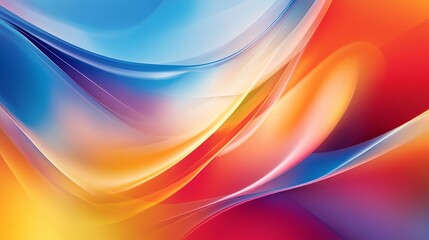 Obraz premium Vibrant Abstract Swirls: A Dynamic Color Symphony - Abstract art, dynamic swirls, vibrant colors, energy, fluidity. Perfect for backgrounds, websites, or design projects.