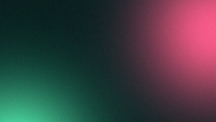 Abstract image with a dark gradient background, featuring vibrant green and magenta light transitions on opposite corners, creating a smooth and artistic visual balance.