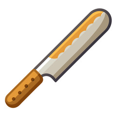 bread knife clipart cartoon Illustration drawing