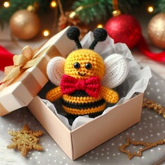 geh&auml;kelte Biene