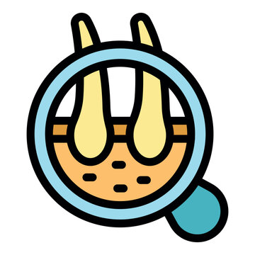 skin analysis magnifying glass clip art preview