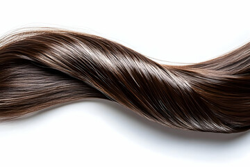 Fototapeta premium Shiny Brown Hair Illustration