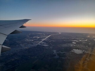 view from the plane