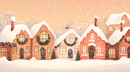 christmas tree in the snow