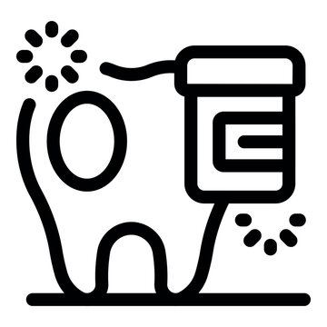 tooth with medicine bottle treatment clip art preview