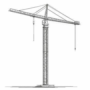 recommend clip art: Construction Crane Illustration